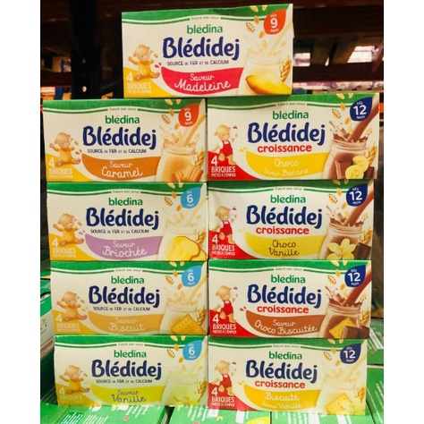 [AD] Lốc 4 hộp Sữa Tươi Bledina Pháp Các Vị Cho Bé Từ 6m 250ml