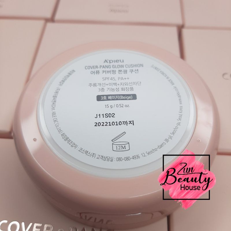 Phấn Nước Căng Bóng A'Pieu Cover Pang Glow Cushion SPF45 PA+