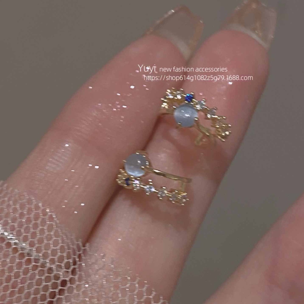 Khuyên Tai Opal Hình Vuông Phong Cách Thời Trang Mới 2022