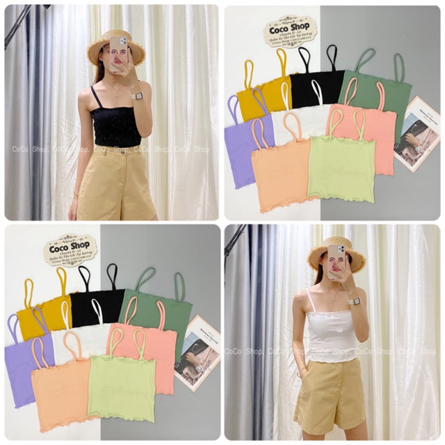 [𝐒𝐀𝐋𝐄 ] Áo Dây Cuốn Biên Trơn (ẢNH THẬT KÈM BẢNG TÊN SHOP)