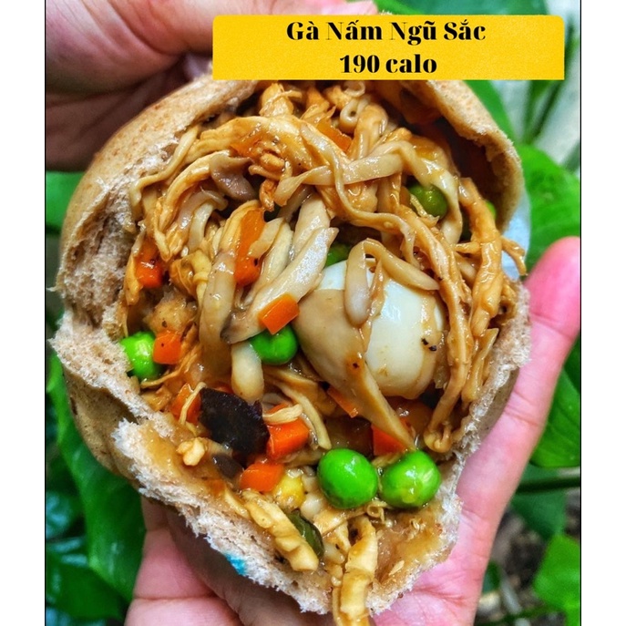 Bánh Bao Nguyên Cám Nhân Gà Nấm Eatclean Dành Cho Người Ăn Kiêng