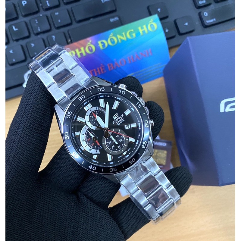 Đồng hồ nam EDIFICE chính hãng Casio Anh Khuê EFV-550D-1AVUDF
