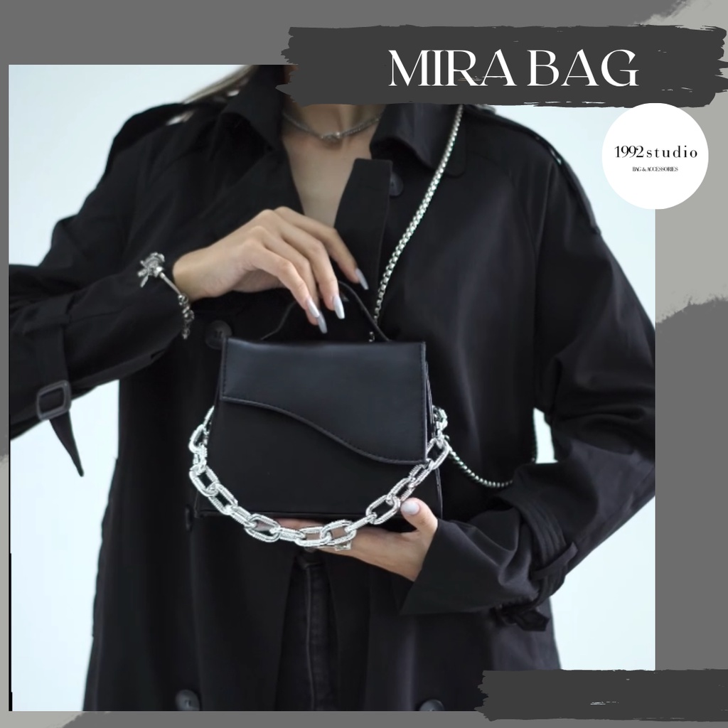 Túi xách nữ/ 1992 s t u d i o/ MIRA BAG/ Túi dây xích, phối xích cá tính lạ mắt