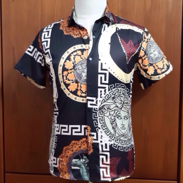 Sơ mi nam cộc tay hoạ tiết in hình