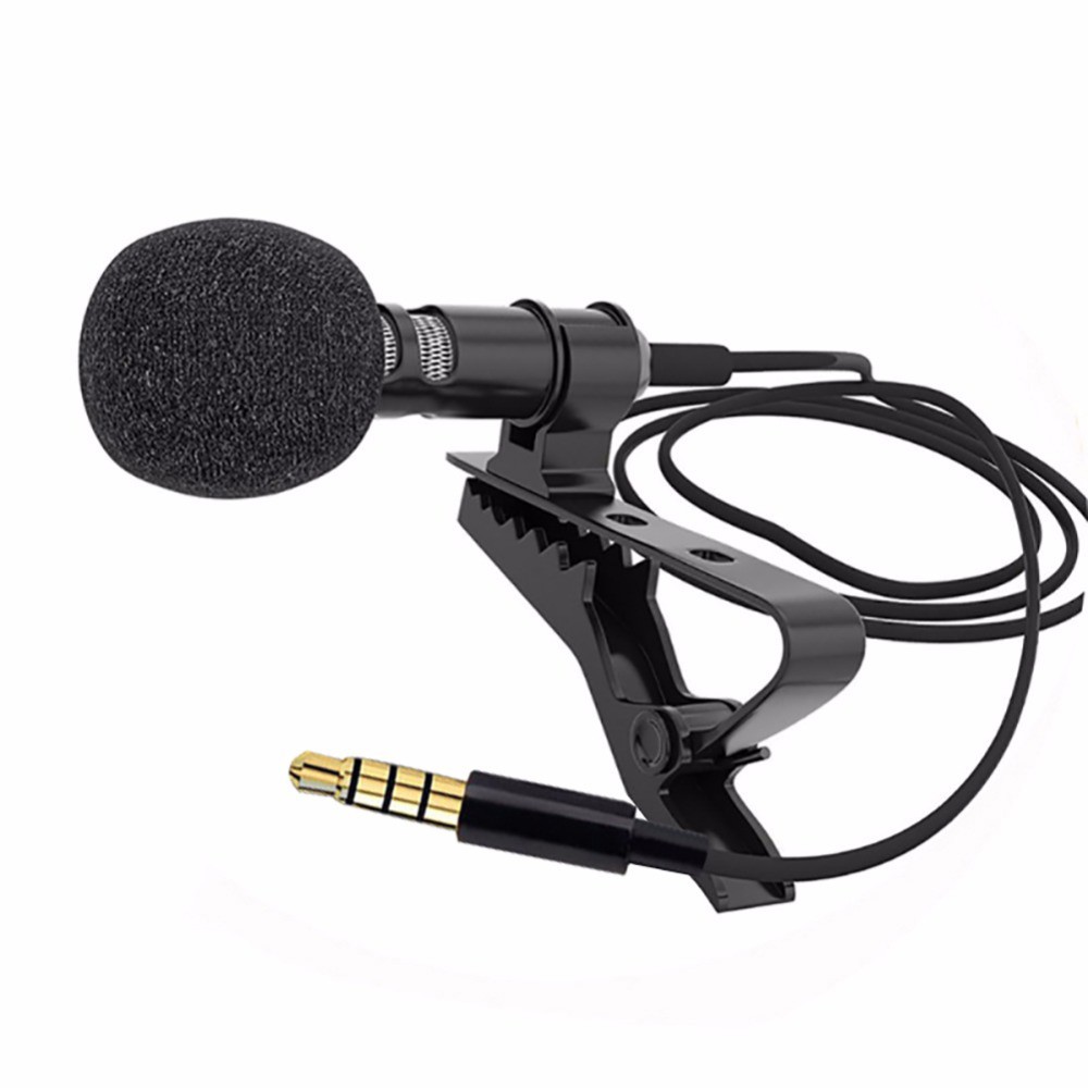 Mic thu âm cài áo cho Điện thoại, Máy tính, Máy quay phim Lavalier Microphone