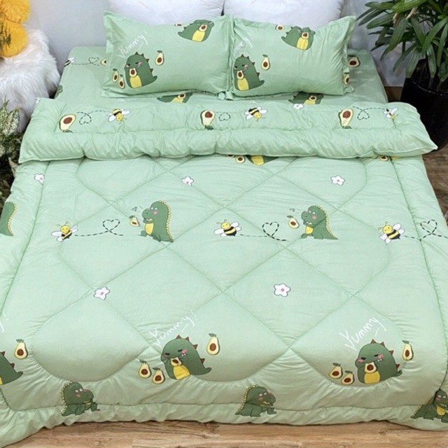 Chăn phao poly cotton có ruột bông dày loại 1 ( được chọn mẫu )