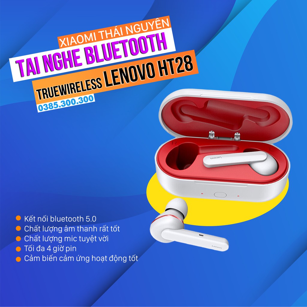 Tai nghe Bluetooth Truewireless Lenovo HT28 TWS