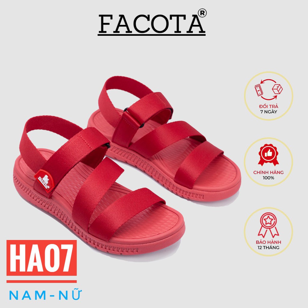 Giày sandal Chính Hãng Facota HA07nữ quai dù