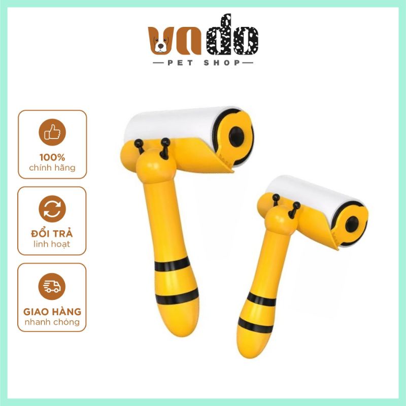 Cây lăn bụi giường, chăn màn, quần áo, lăn lông thú cưng, có lõi thay thế Honey Bee cute