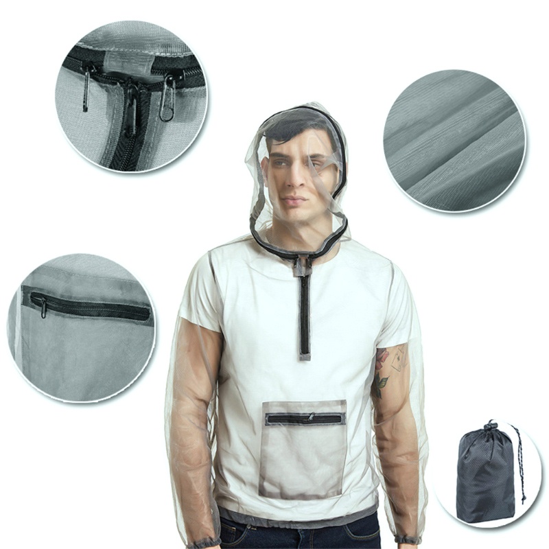 QQ Áo Khoác Chống Côn Trùng Tiện Dụng Khi Đi Cắm Trại / Đạp Xe Cho Nam Và Nữ