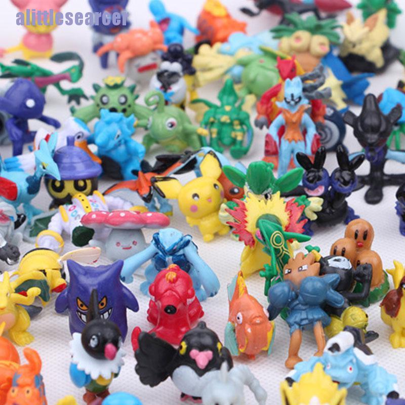 Set 24 / 48 / 144 Mô Hình Nhân Vật Hoạt Hình Pokemon Kích Thước 2-3cm