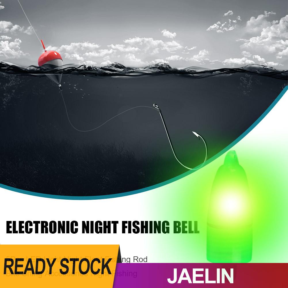 Set 5 chuông báo cá cắn câu gắn kèm đèn LED tiện dụng