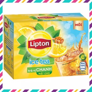 Trà Lipton hòa tan vị chanh/đào hộp 10gói