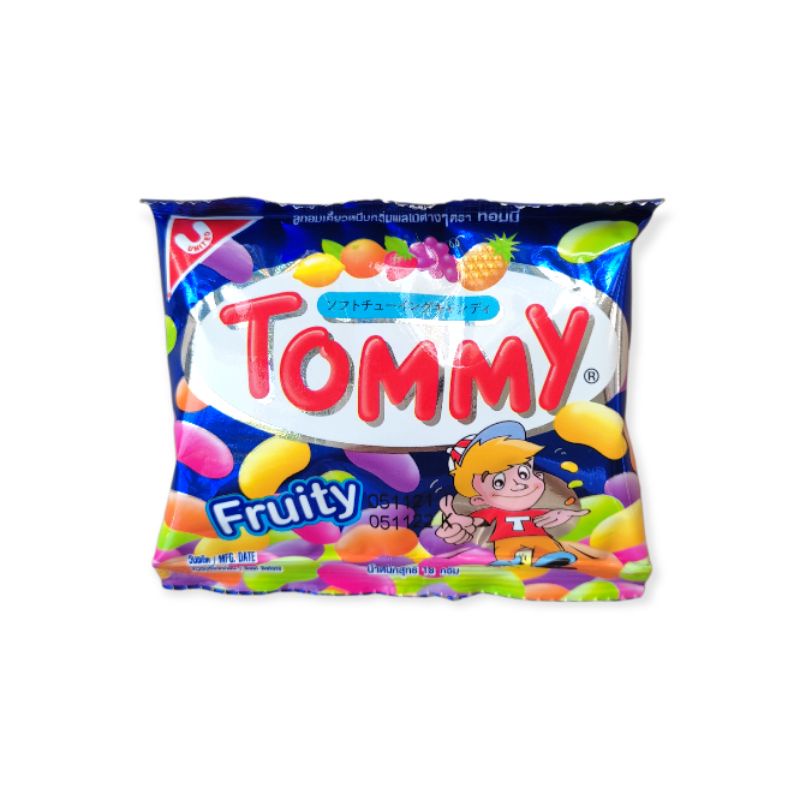 12 Gói Kẹo Dẻo Trái Cây Tommy Chính Hãng Thái Lan 20g Date Mới
