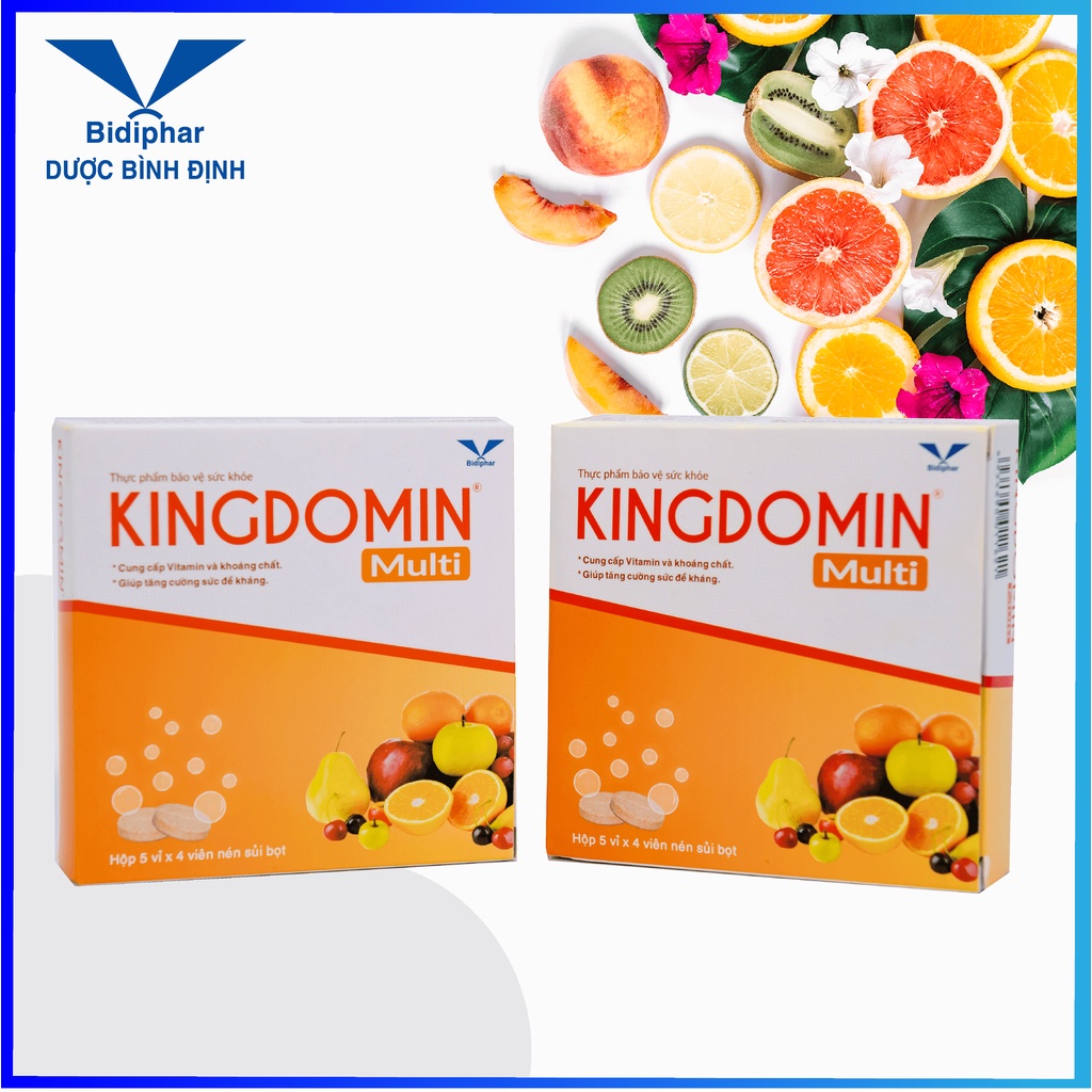 Kingdomin - Viên Sủi Multi Vitamin - Hộp 20 Viên | Thế Giới Skin Care