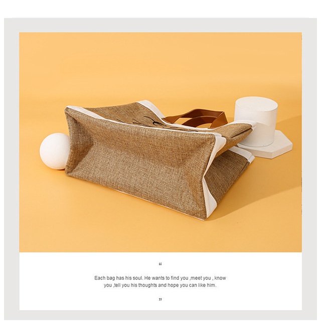 Túi Xách Cotton Lanh Thời Trang Cho Nữ