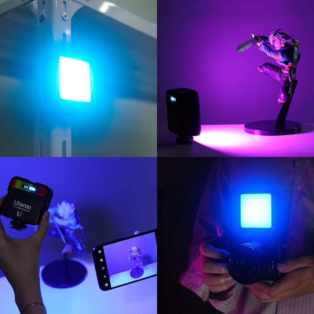 ULANZI VL49 RGB  - Đèn Led Đổi Màu RGB Tích Hợp Pin Sạc 2000mAh - Hàng Chính Hãng