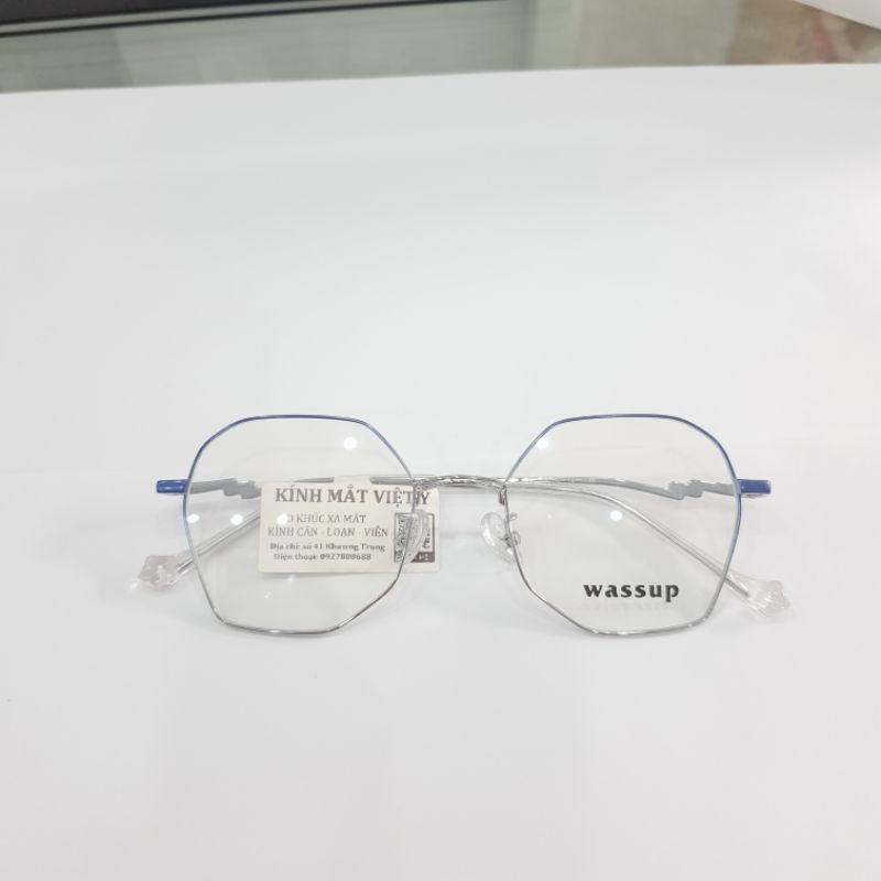 Gọng kính kim loại ombre màu xanh biển