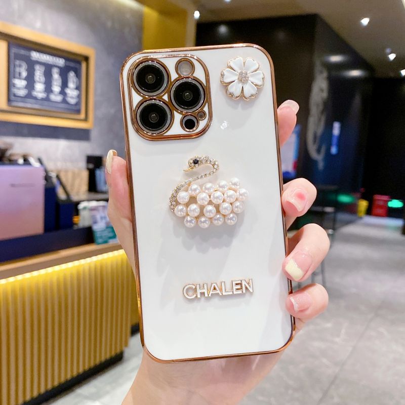 Ốp Điện Thoại Hình Thiên Nga Và Gấu 3D Cho Huawei MATE 30 40 50 Pro P40 50 Pro