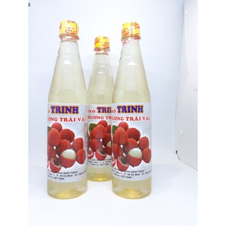 Siro hương Vải Trinh nguyên liệu pha chế đồ uống, làm thạch trái cây 600ml Date 1/7