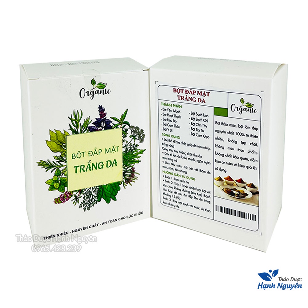 Combo 10 loại bột dưỡng trắng da nguyên chất  - Thảo Dược Hạnh Nguyên