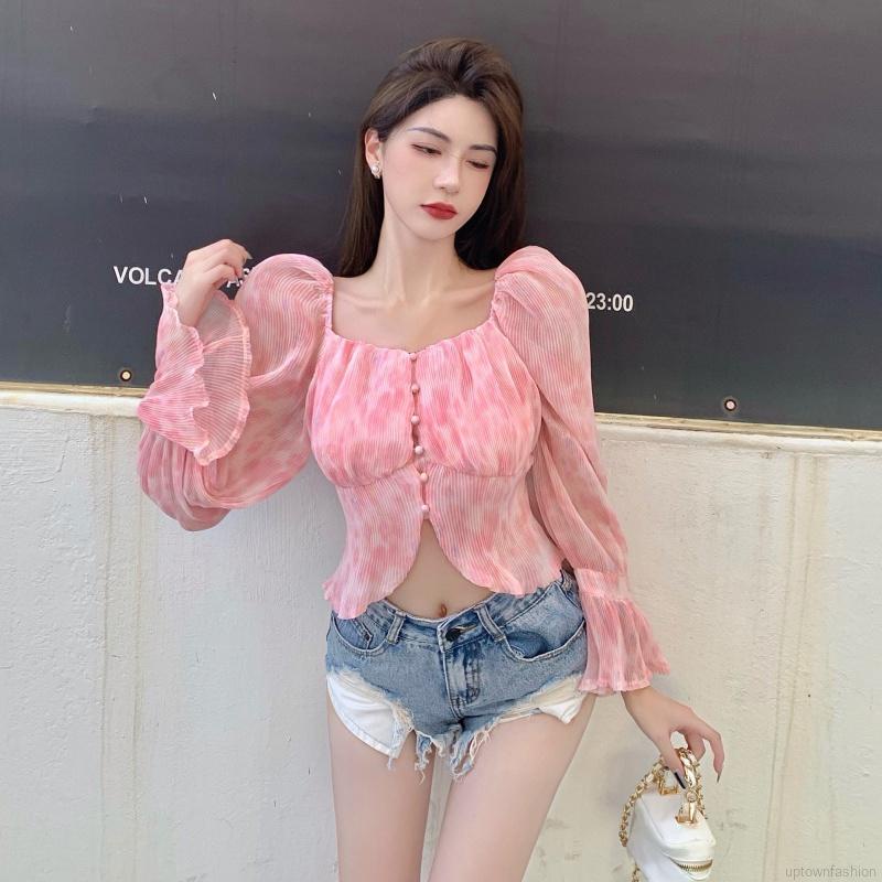 Áo nữ tay dài hở vai thời trang quyến rũ