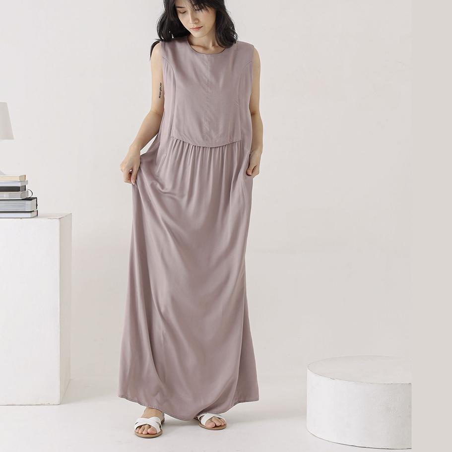 Hầu hết Cano - Váy maxi Lilac Ridge - Chiếc Váy maxi mới nhất với chi tiết trước chất liệu rayon 100% màu Tím Nhạt!?