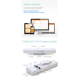 COMFAST CF-E312A: GIẢI PHÁP WIFI NETWORK BRIDGE