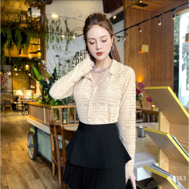 [ Mã WASTRUN4 giảm 10% tối đa 30K đơn 99K] CHIDU Áo sơ mi ren dài tay SP363 | BigBuy360 - bigbuy360.vn
