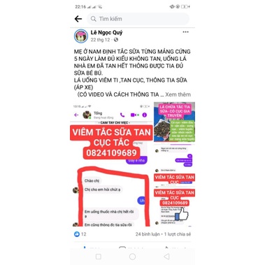 CHỮA TẮC TIA, VIÊM VÚ , TAN CỤC  TRƯỚC SAU ÁP SE