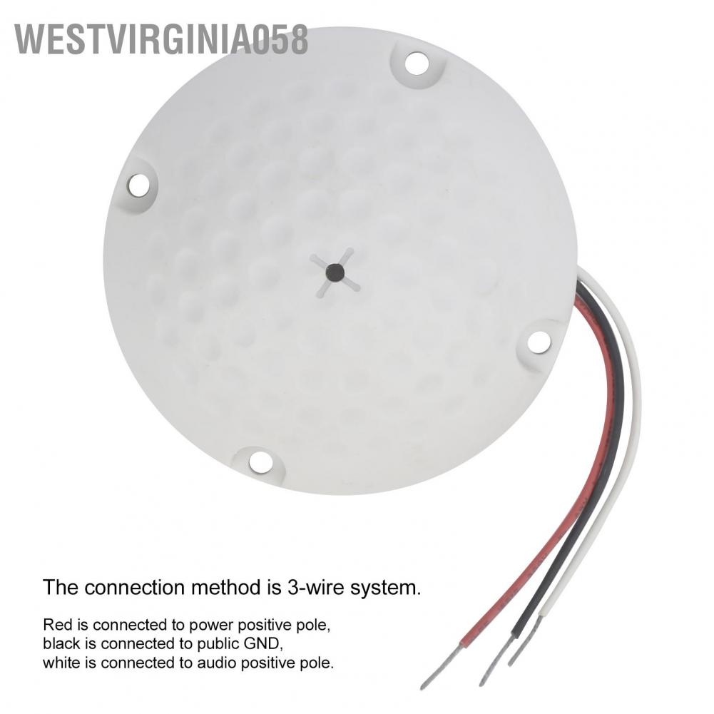 Westvirginia058 Westvirginia058 DC 12V Camera quan sát Micrô loại nửa bóng Giảm tiếng ồn động cực nhạy cho an ninh