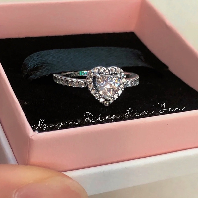 Nhẫn Trái Tim Pa.n.dora - Elevated Heart Ring 🤍  - Inbox Shop Tư vấn size nhẫn