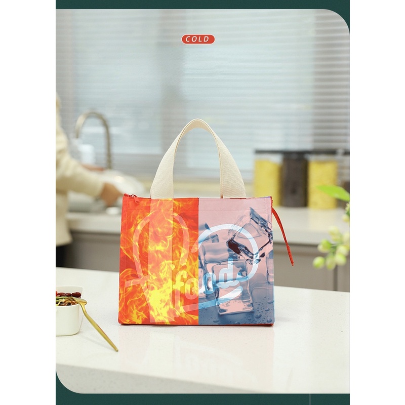 Túi Giữ Nhiệt Đựng Hộp Cơm Trưa Dễ Thương Đa Năng