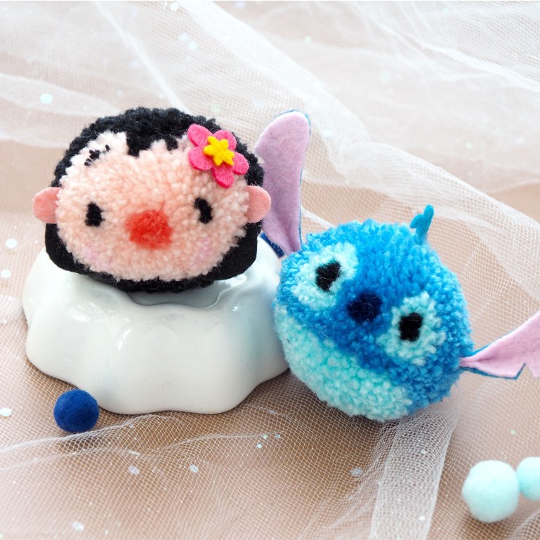 Pompom Lilo và Stitch - Tsum Tsum - Disney - Móc Khóa Handmade