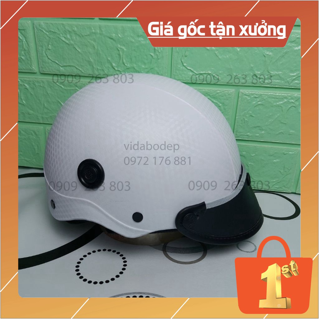 Nón Bảo Hiểm Vân Caro Rất Phong Cách Nhiều Màu