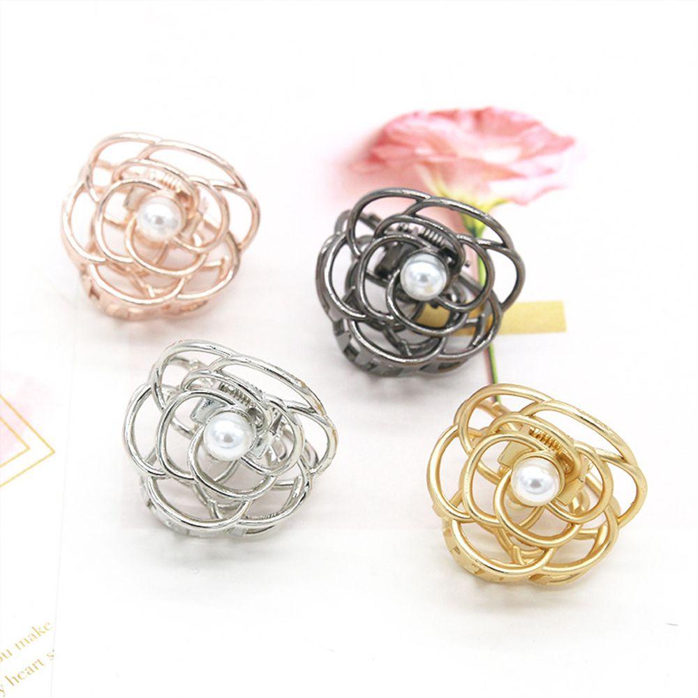 Kẹp Tóc Kim Loại Hình Hoa Hồng Thời Trang Cho Nữ