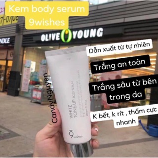 🌸 Kem Body Serum 9wishes_ White_Tone_Up_Body_Serum_9Wishes🌸