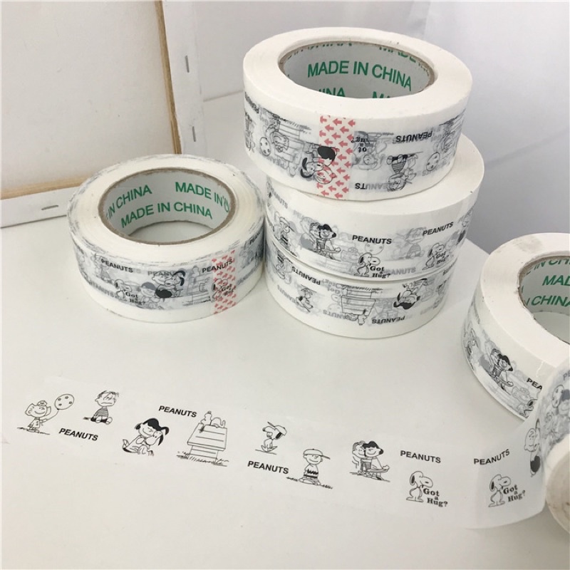 Băng keo 5F dính gói hàng, dán niêm phong hộp hàng, đóng gói cảm ơn thank you, hoạ tiết decor dễ thương ❤️
