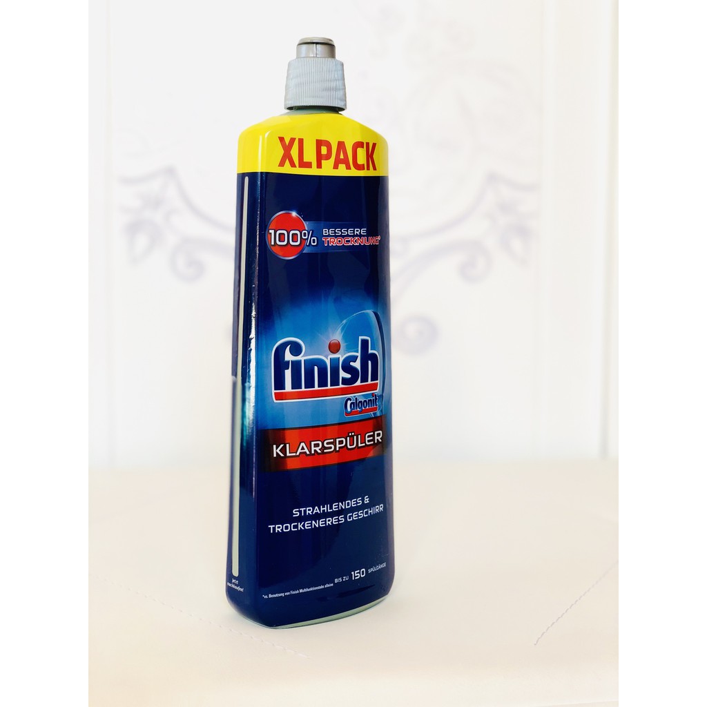Nước làm bóng &amp; khô bát Finish 800ml chanh Đức