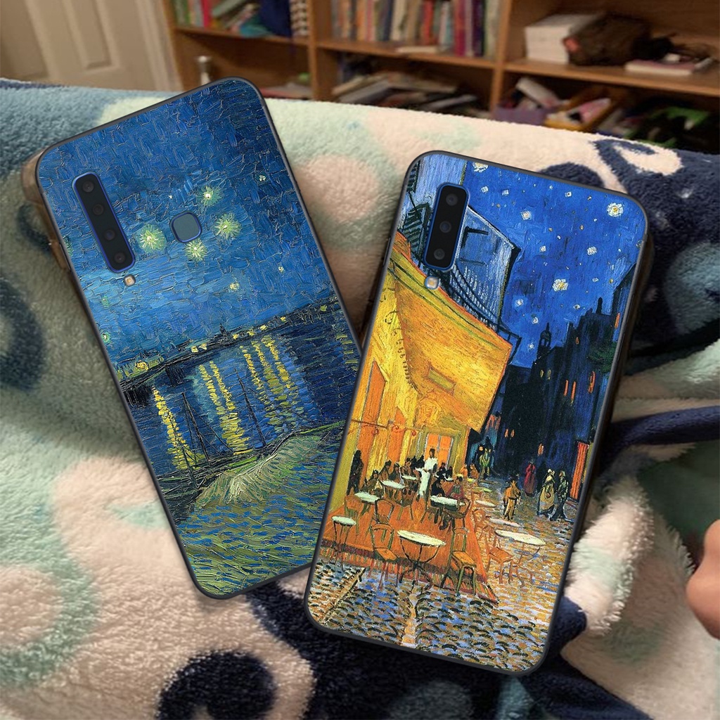 Bộ ốp lưng Samsung A7 2018 / A9 2018 in tranh V.Gogh đầy nghệ thuật, diệu kỳ. Ốp lưng SS chính hãng RẺ - BỀN - ĐẸP