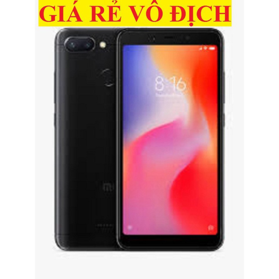 RẺ NHÂT THỊ TRUONG điện thoại Xiaomi Redmi 6 2sim ram 4G/64G mới Chính hãng, Tiếng Việt RẺ NHÂT THỊ TRUONG