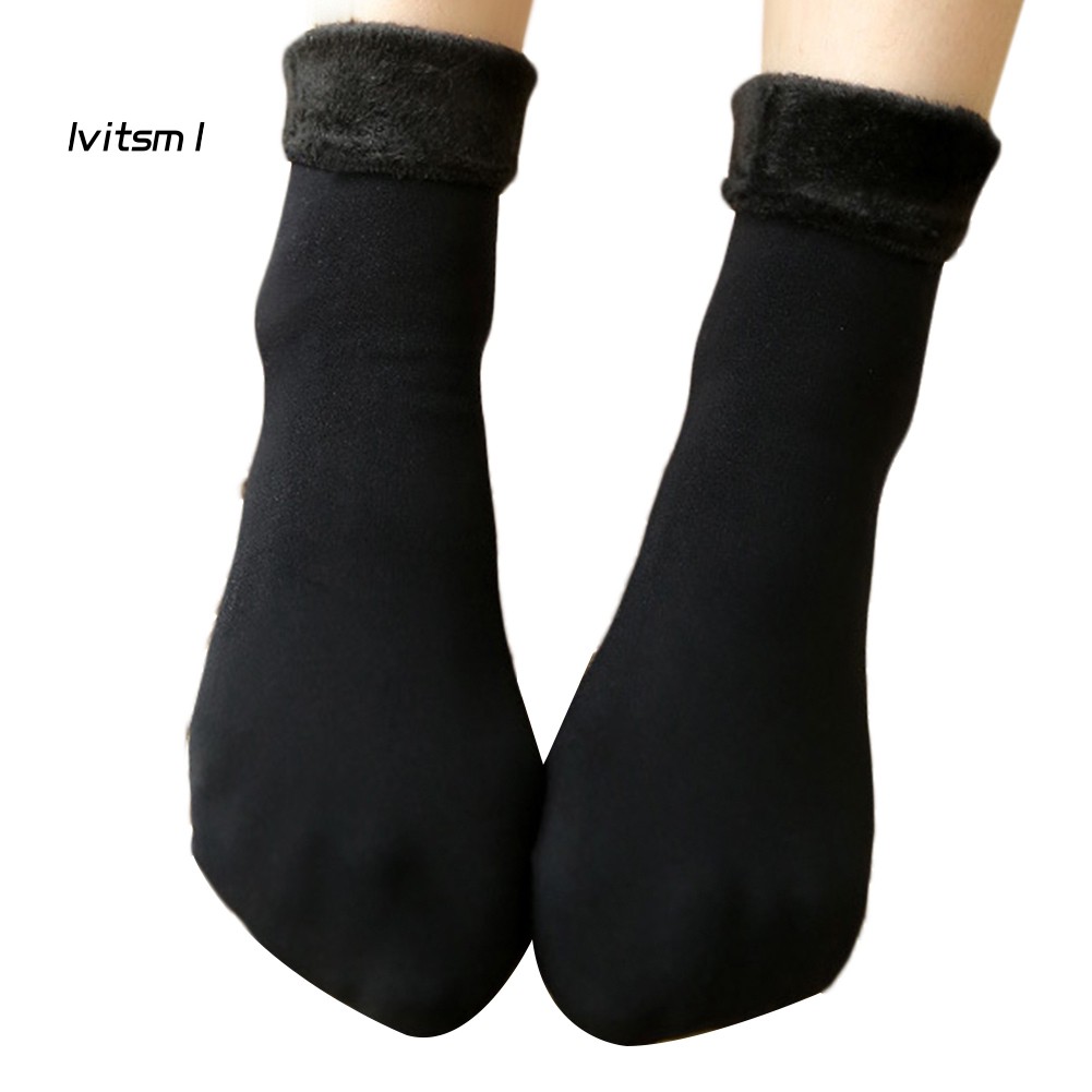 【LTM】Winter Solid Color Women Elastic Thermal Thick Warm Breathable Home Floor Socks | BigBuy360 - bigbuy360.vn