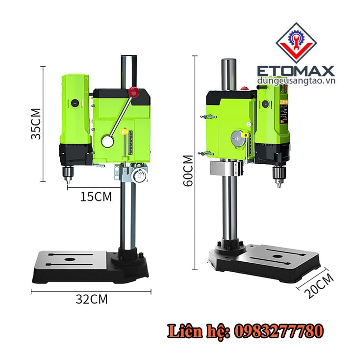 Máy khoan bàn MINIQ BG-5157 1050W, Chính hãng MiniQ, Điều chỉnh tốc độ 6 cấp