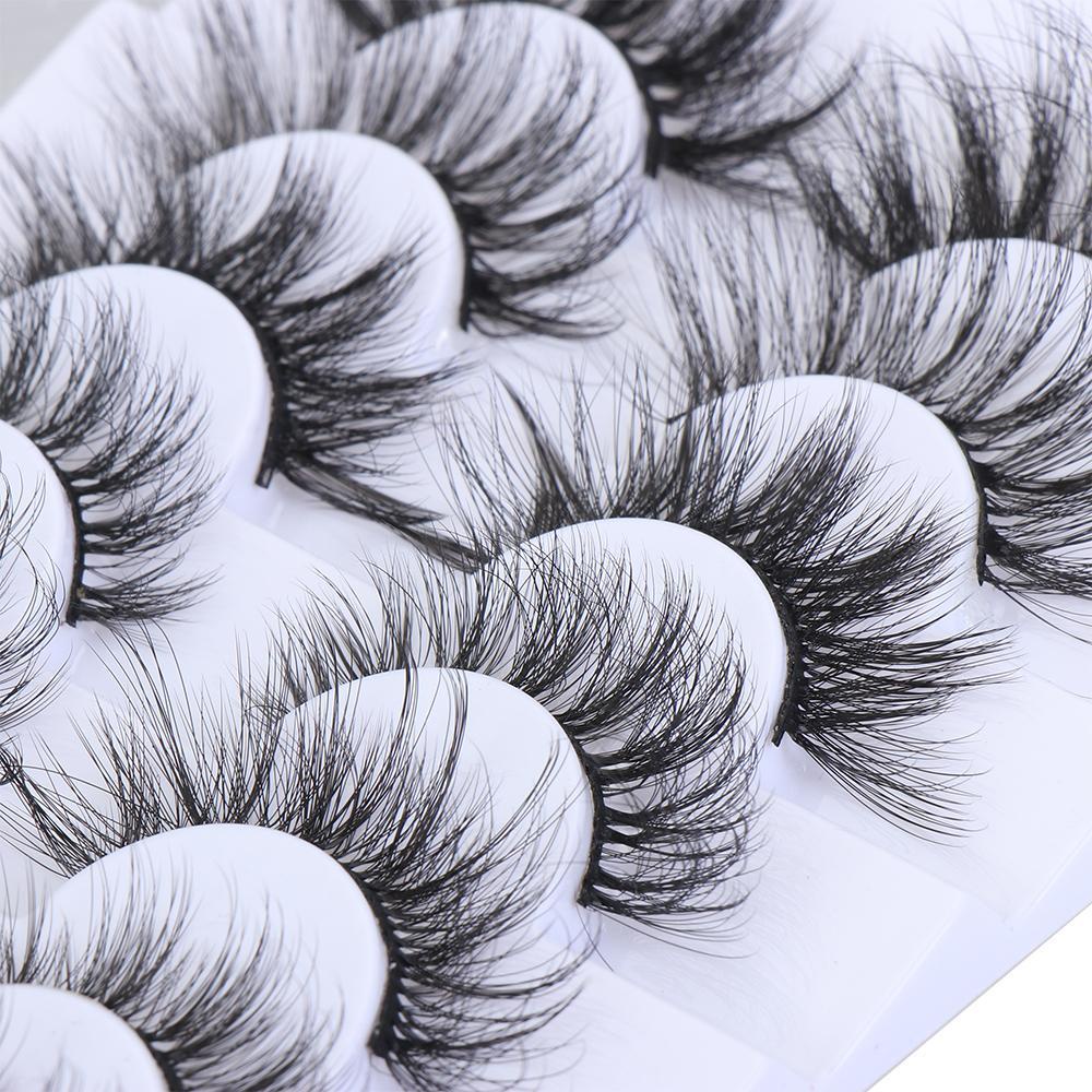 Set 8 Cặp Lông Mi Giả SKONHED Hỗn Hợp Trang Điểm Mắt Không Cần Nối Mi