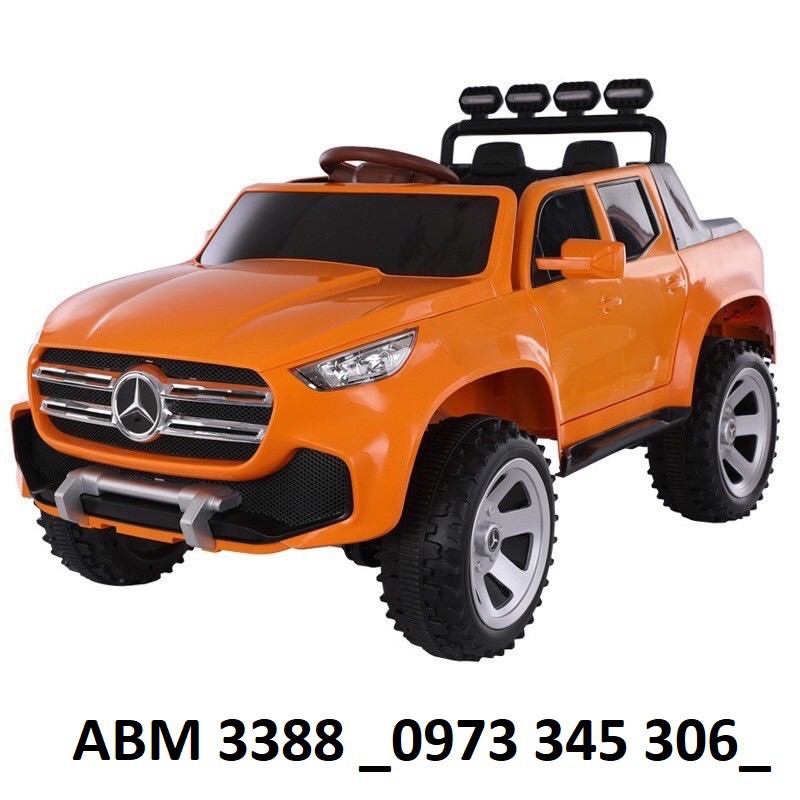 Ô tô xe điện trẻ em mẫu bán tải  BABY-KID MERCEDES ABM-3388 cho bé tự lái hoặc điều khiển từ xa - Bảo hành 6 tháng