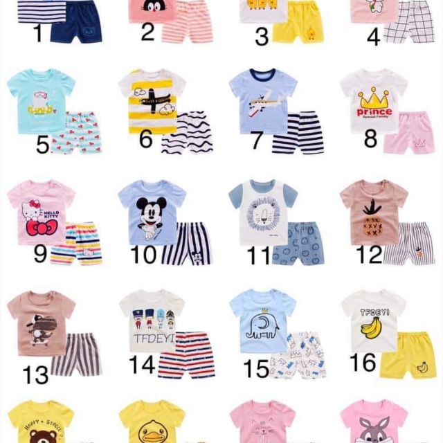 Bộ cotton QC bé gái