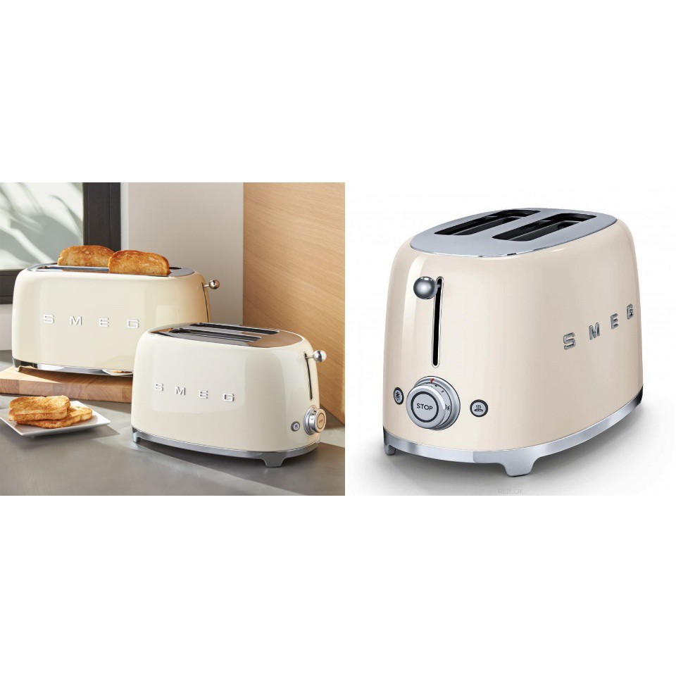 Máy nướng bánh mì 2 lát SMEG TSF01 - lò nướng bánh nhập Đức chính hãng