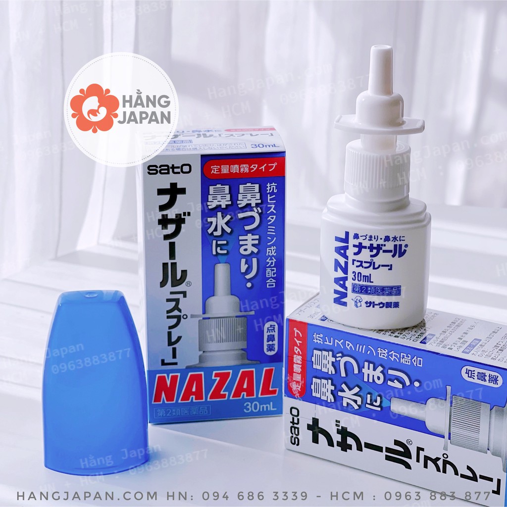 Xịt mũi Sato Nazal Nhật Bản 30ml cho bé từ 7 tuổi trở lên