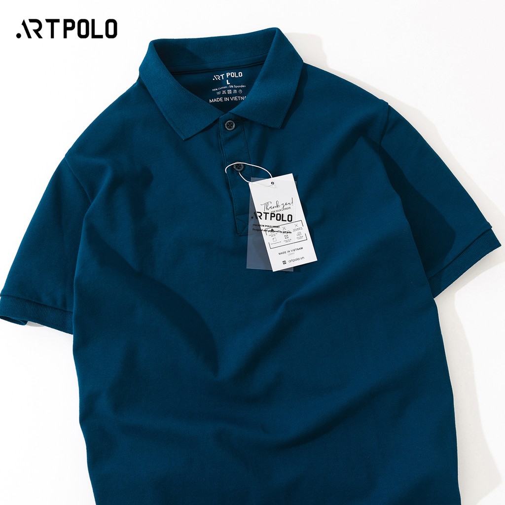Áo thun Polo Nam cổ bẻ vải Cá sấu Cotton trẻ trung màu Cổ Vịt PLCV - ARTPOLO | BigBuy360 - bigbuy360.vn