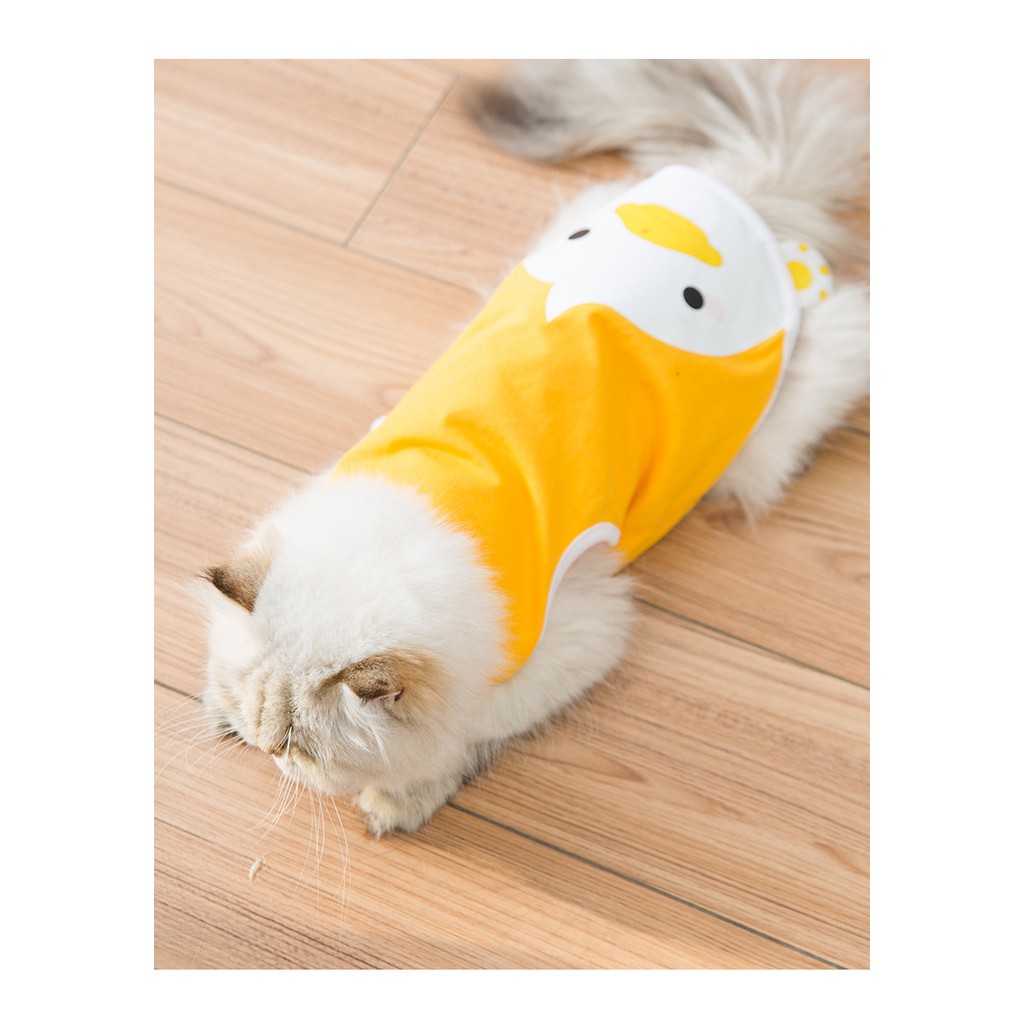 áo ba lỗ vịt vàng và chim cánh cụt cho chó mèo